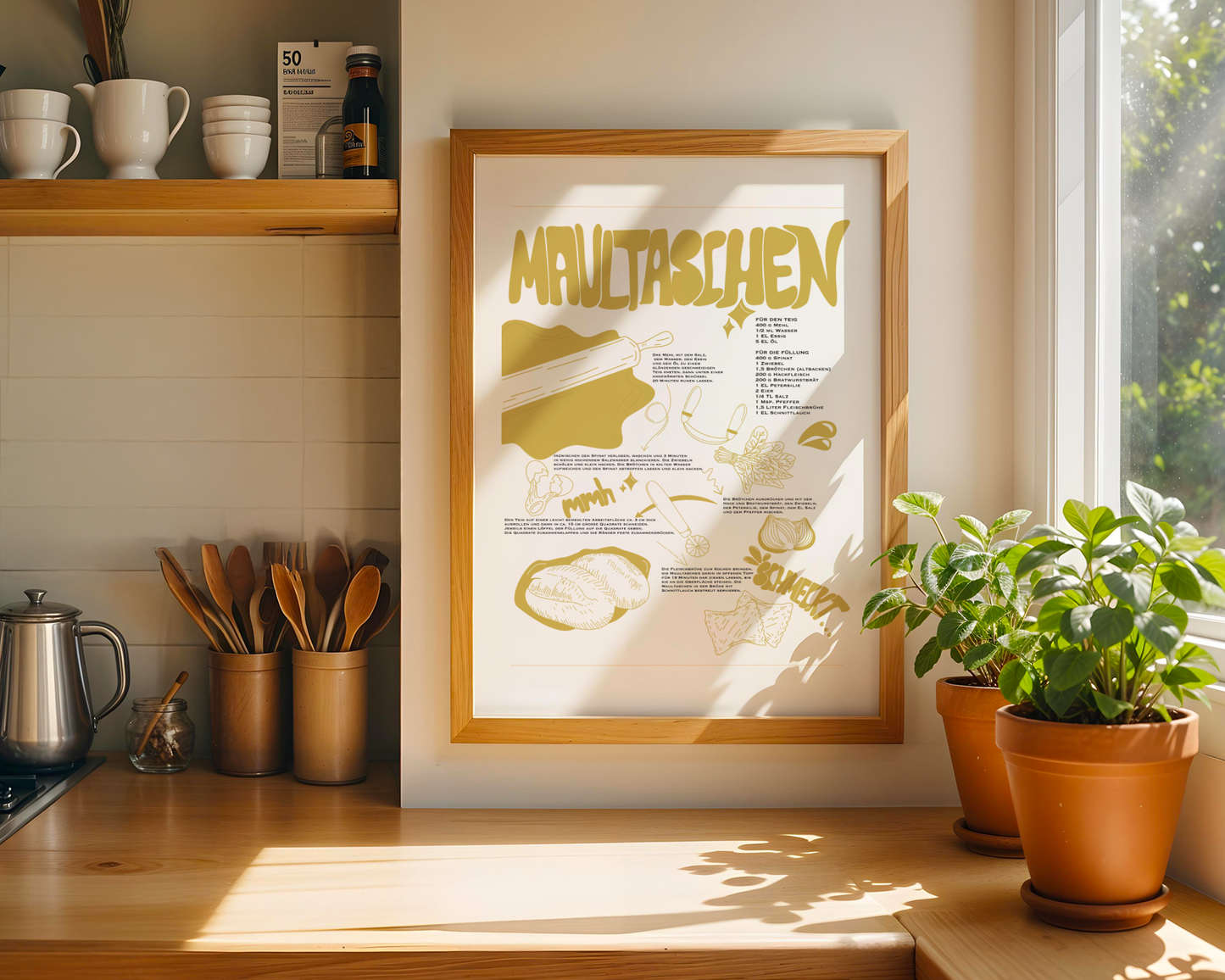 Maultaschen Rezept - Poster