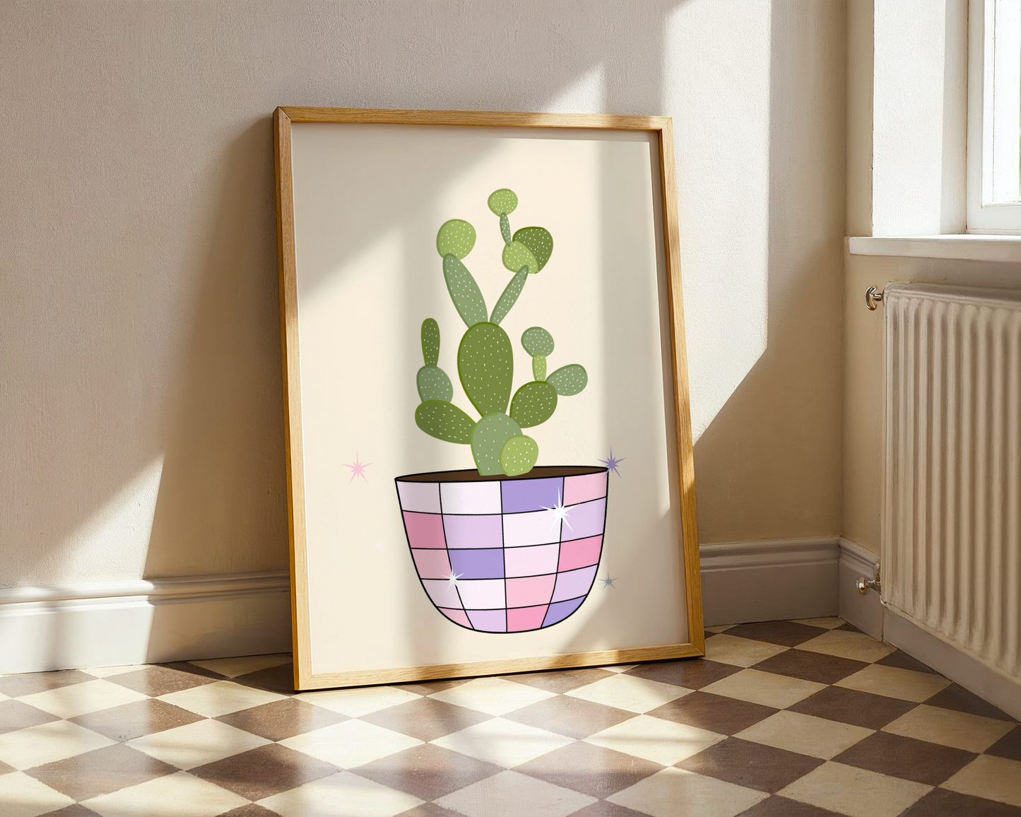 Discokaktus rosa - Poster