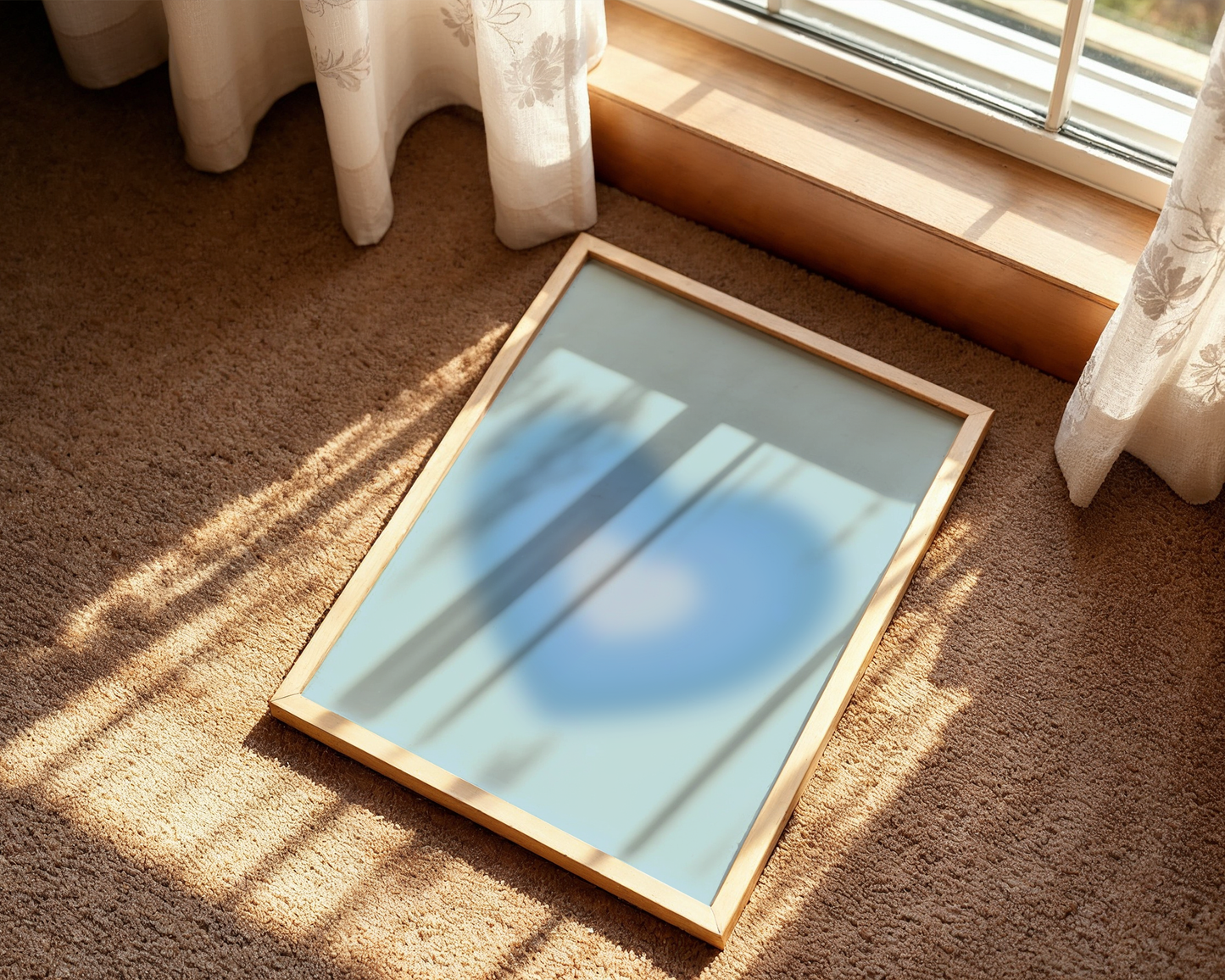 Herz Aura blau - Poster