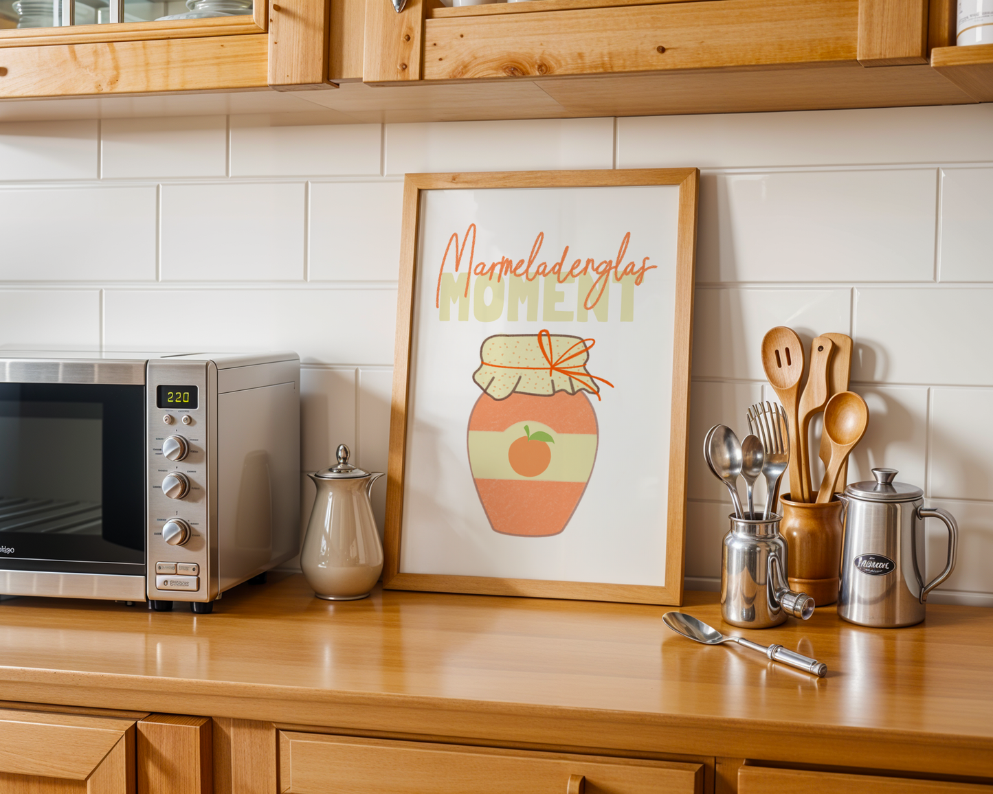 Marmeladenglasmoment Aprikose - Poster