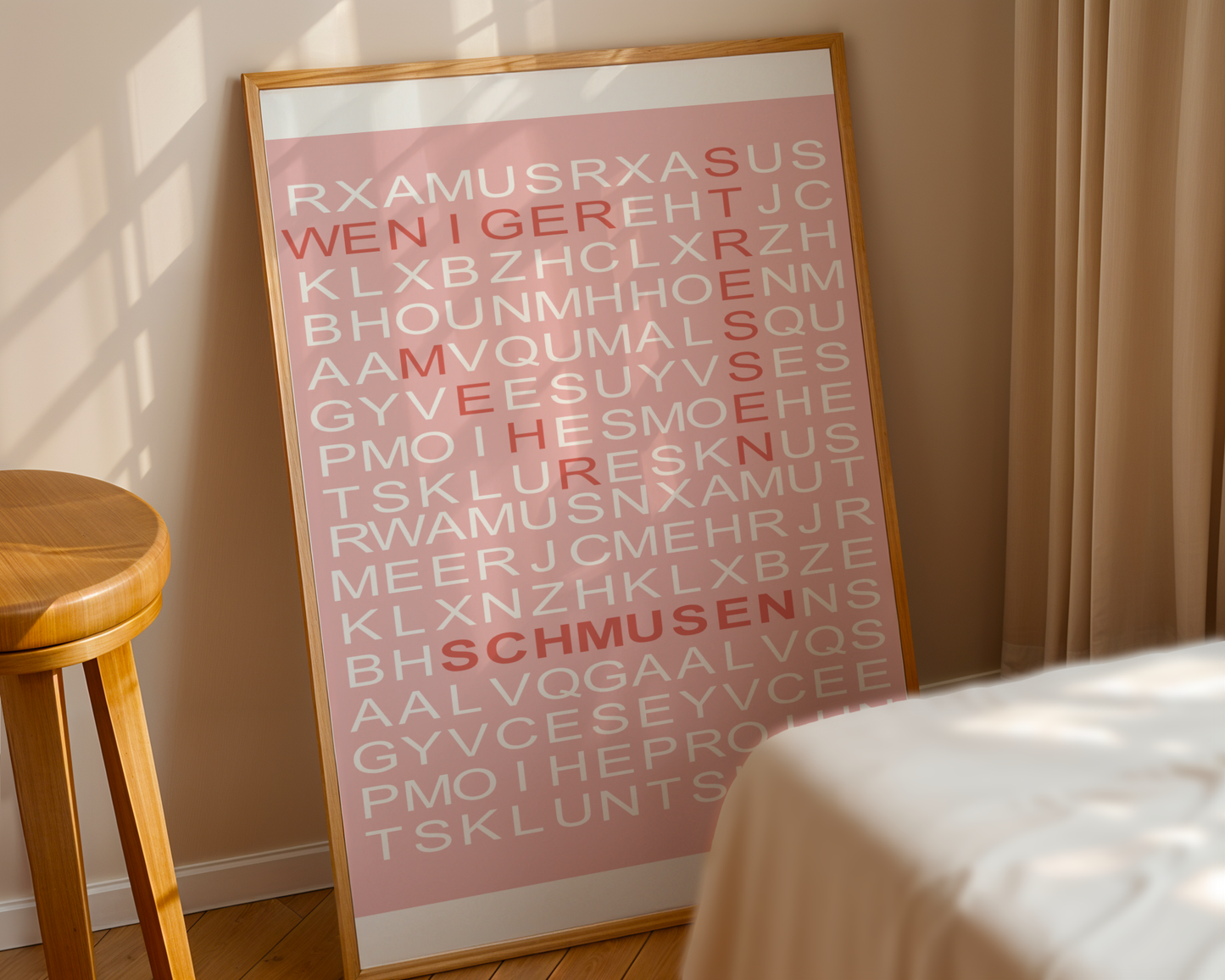 Suchsel "Weniger Stress, mehr Schmusen" - Poster