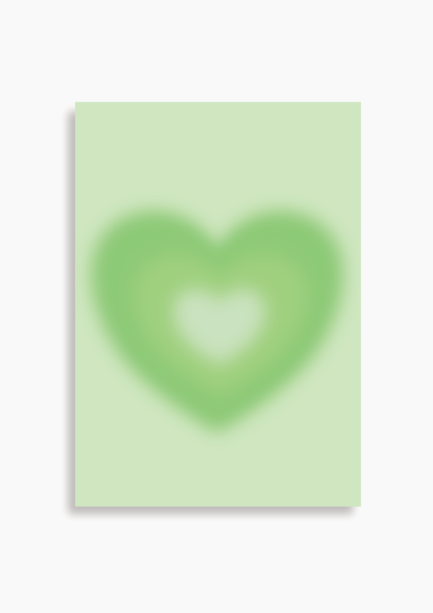 Herz Aura grün - Poster