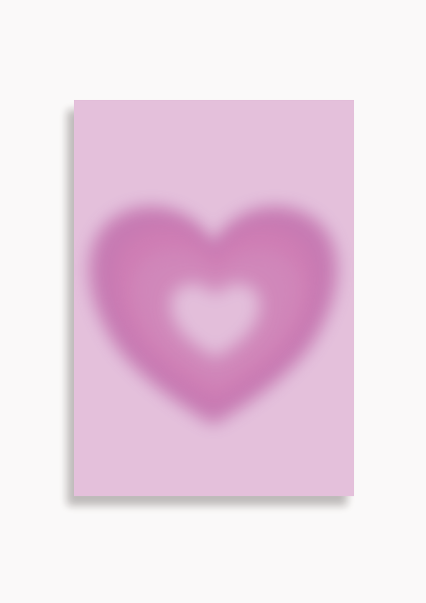 Herz Aura rosa - Poster