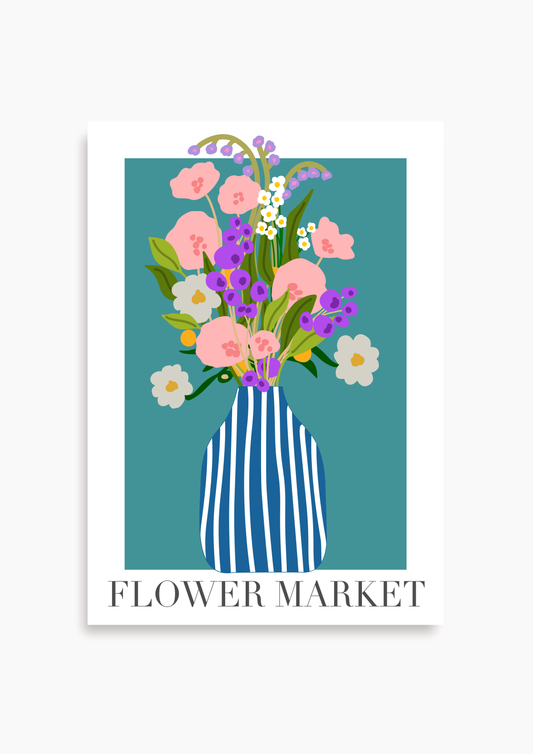 Flower Market - Poster