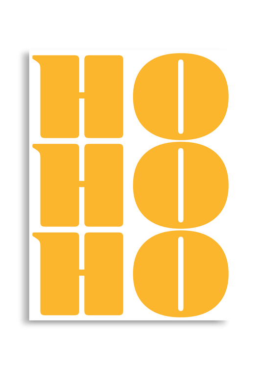 HOHOHO gelb - Poster