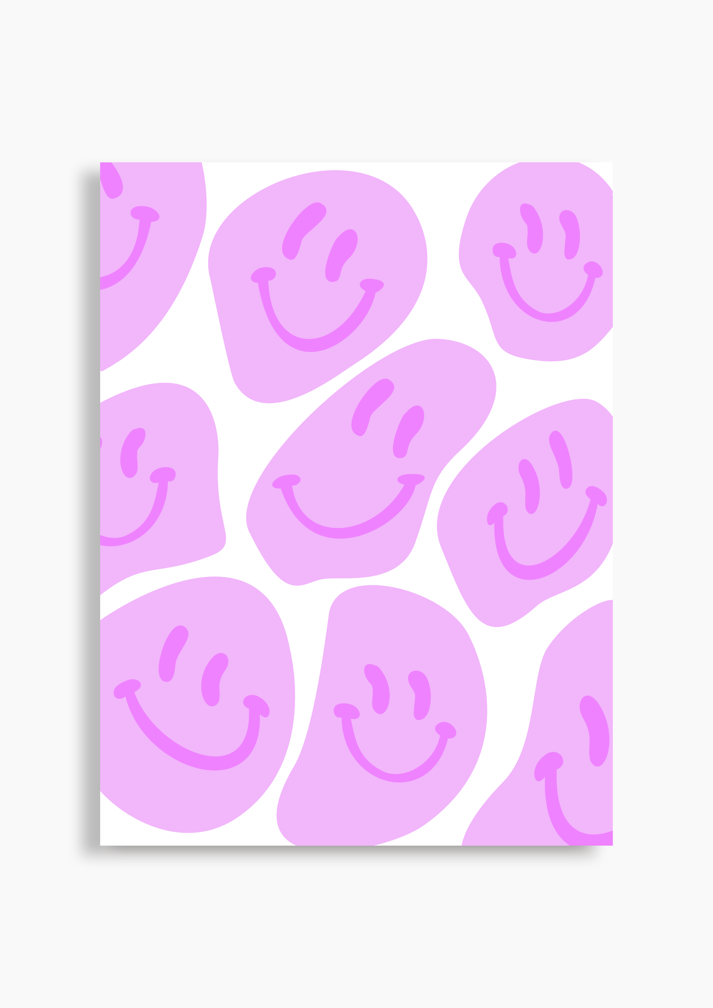 Melting Smiley rosa - Poster