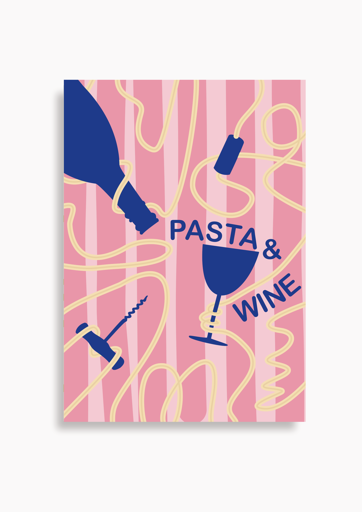 Pasta and Wine - Poster