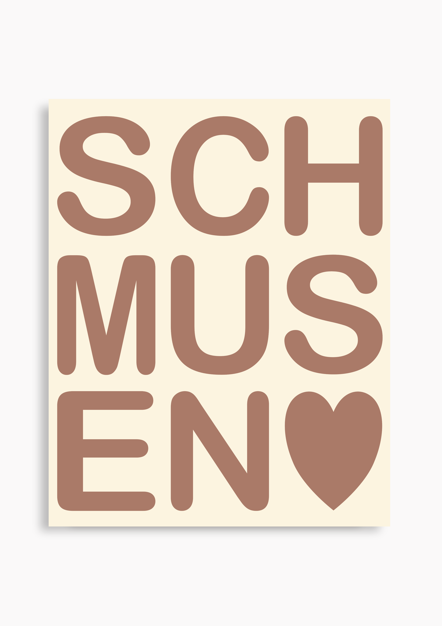 Schmusen braun - Poster