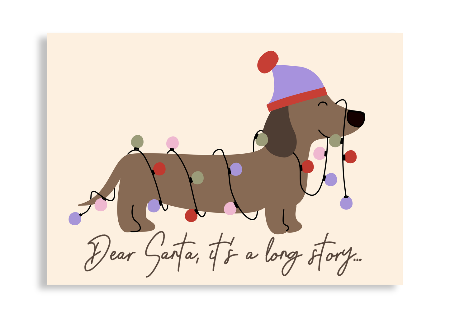 Weihnachtsdackel - Poster