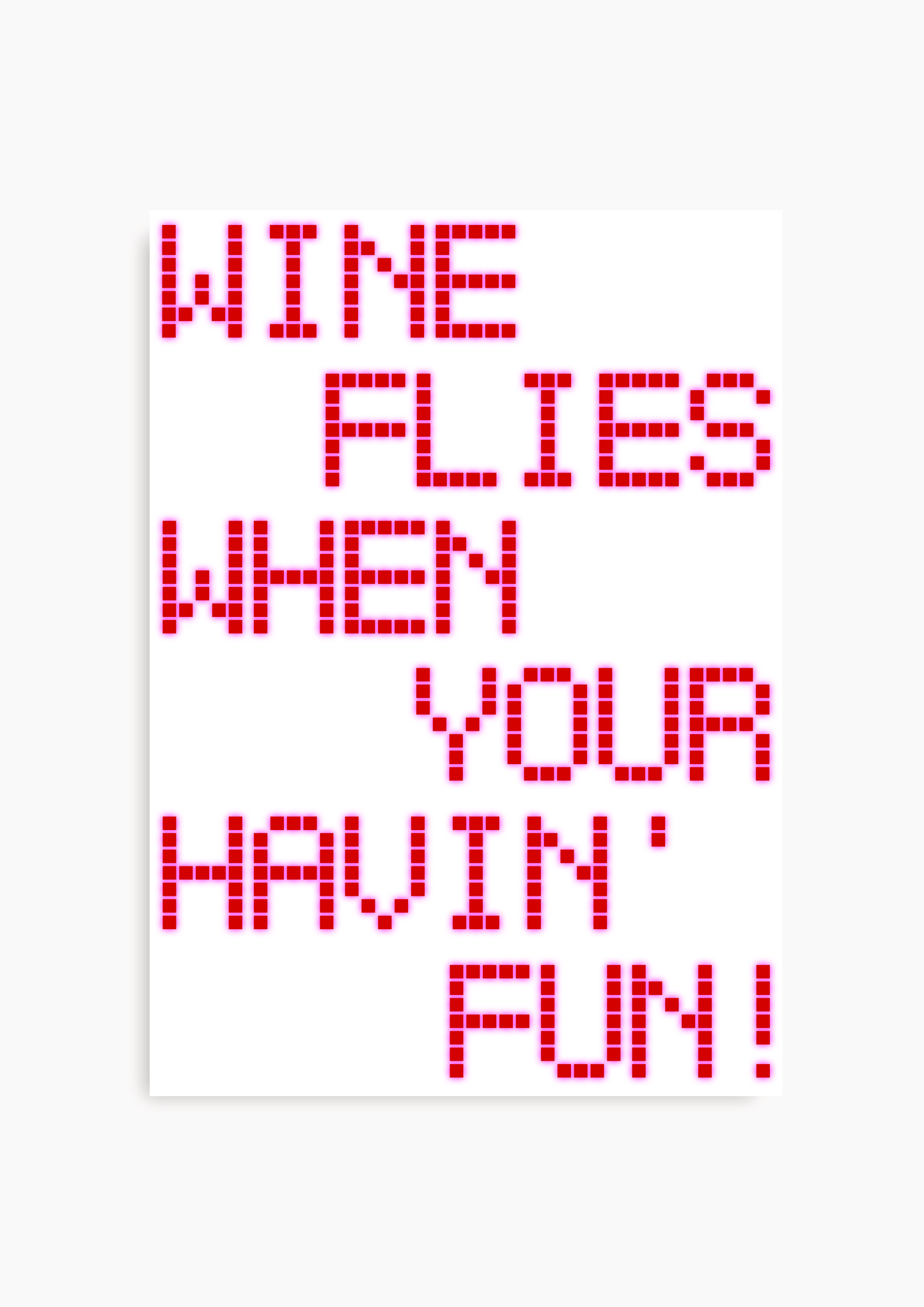Wine flies - Poster