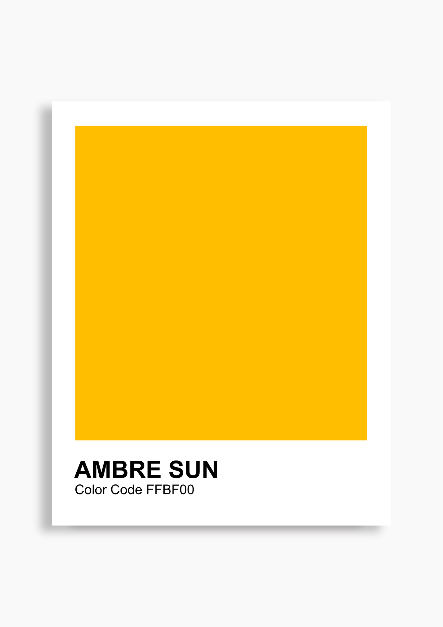 Farbkarte 'Ambre Sun' - Poster