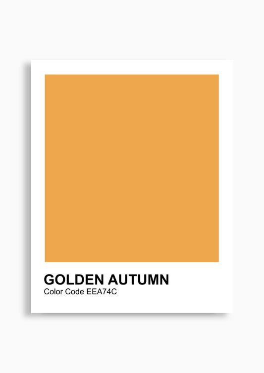 Farbkarte 'Golden autumn' - Poster