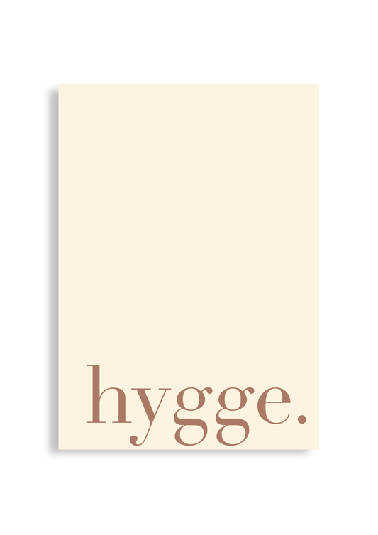 hygge. braun - Poster