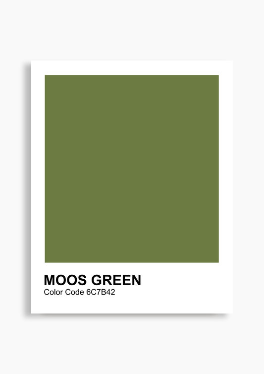 Farbkarte 'Moos green' - Poster