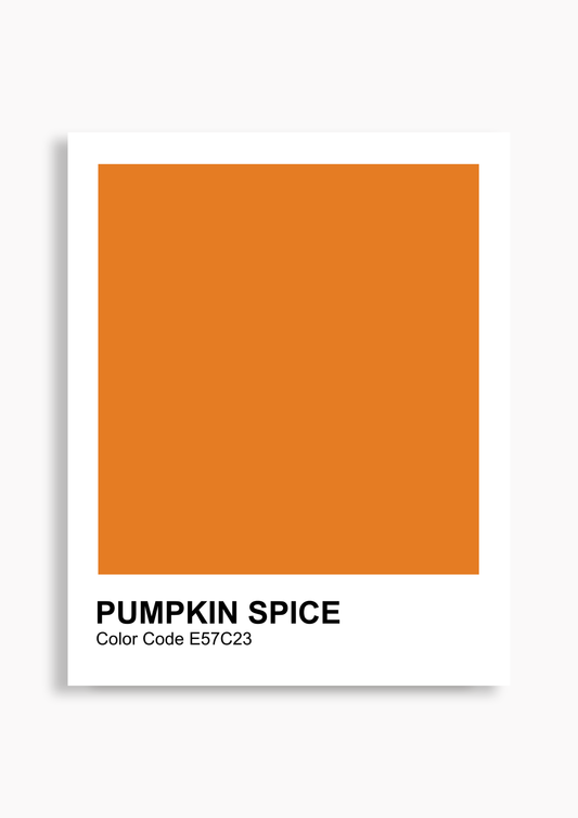 Farbkarte 'Pumpkin spice' - Poster