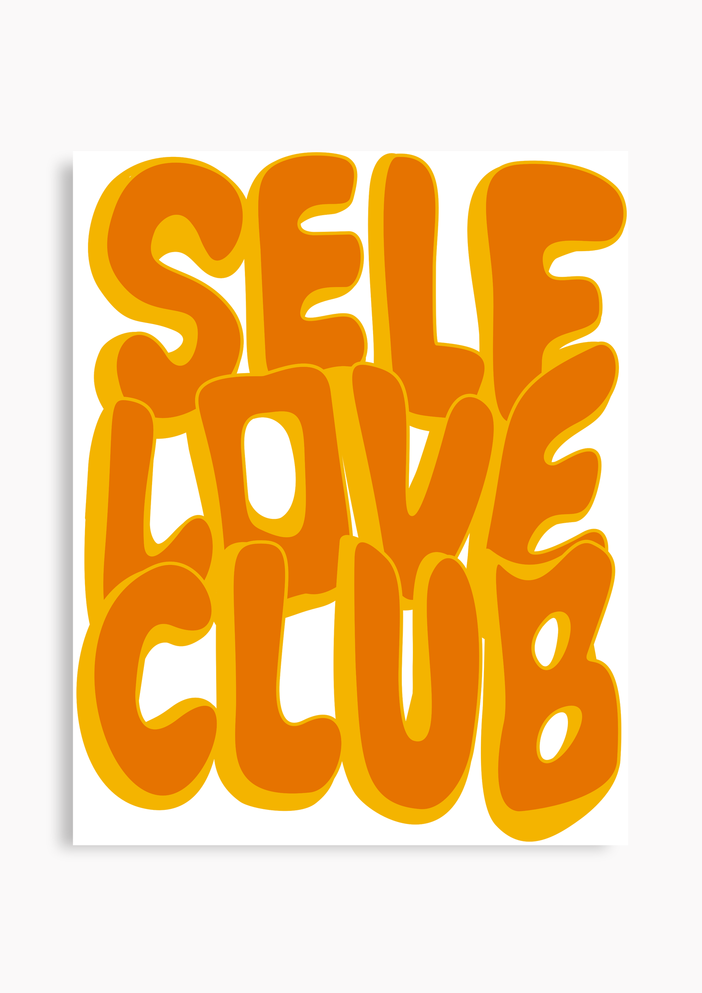 Self Love Club orange/gelb - Poster