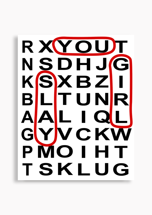 Suchsel 'You slay girl' - Poster