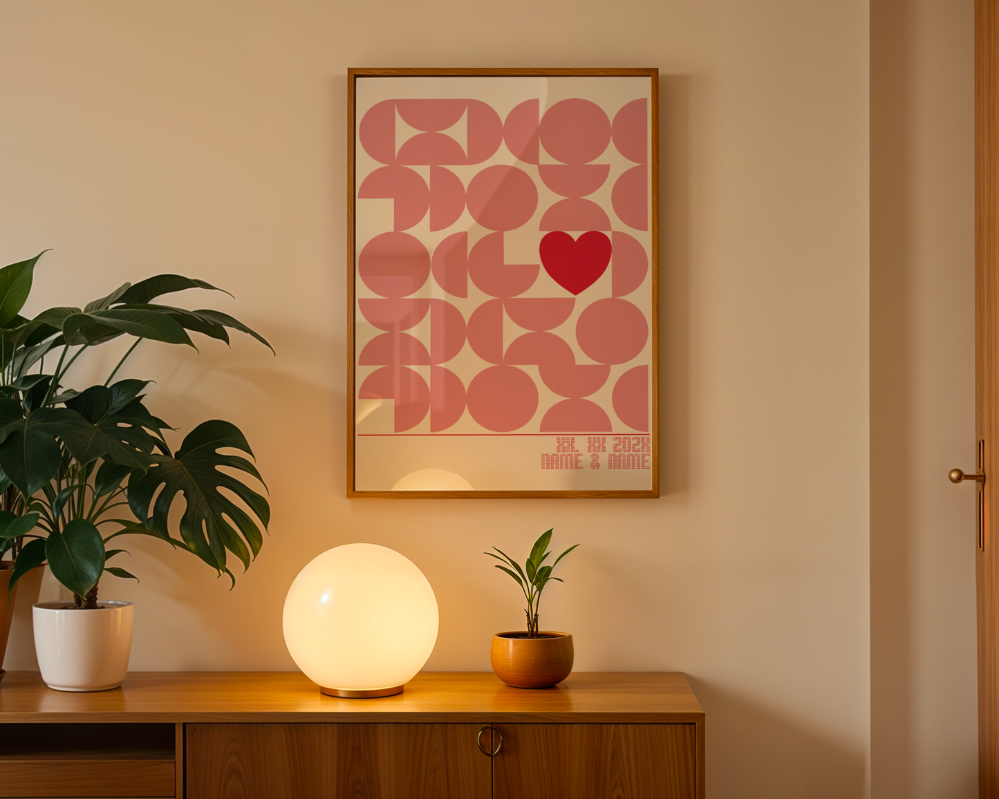 Bauhaus Love PERSONALISIERBAR - Poster