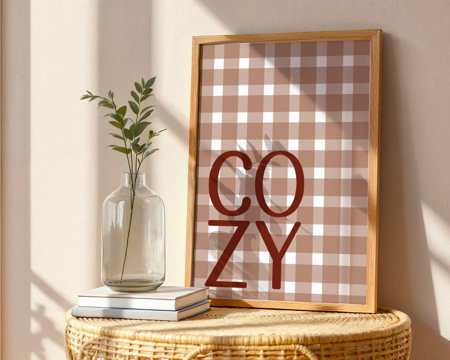 Cozy kariert braun - Poster