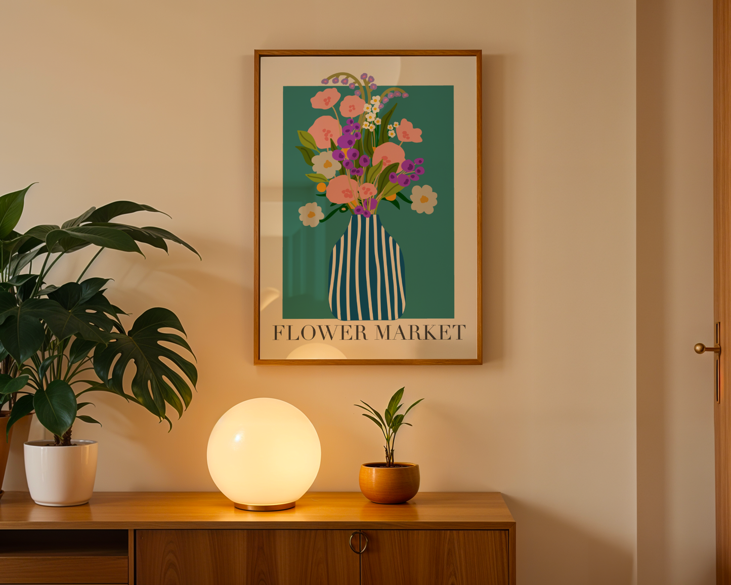 Flower Market - Poster