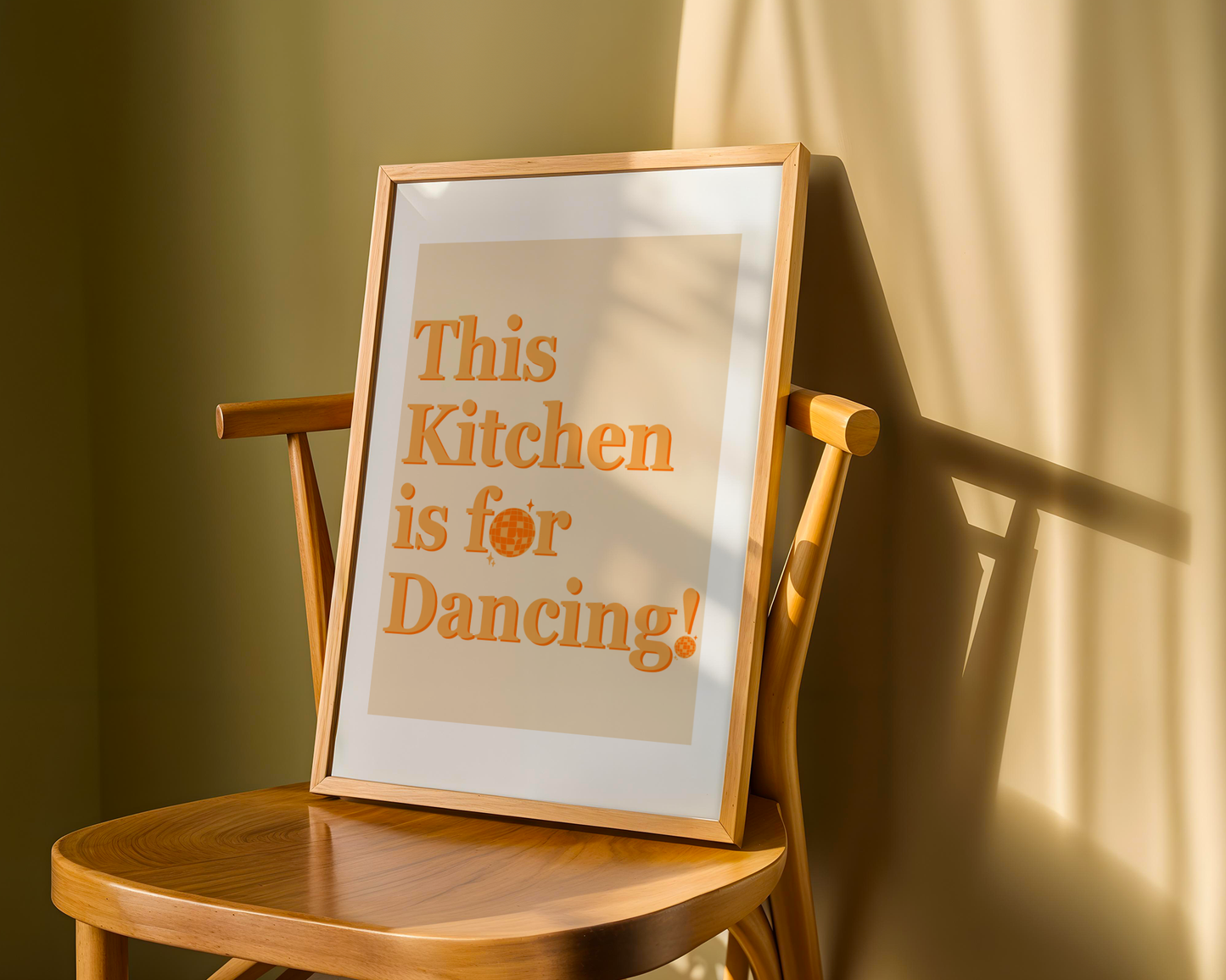 Dancing Kitchen orange - Poster