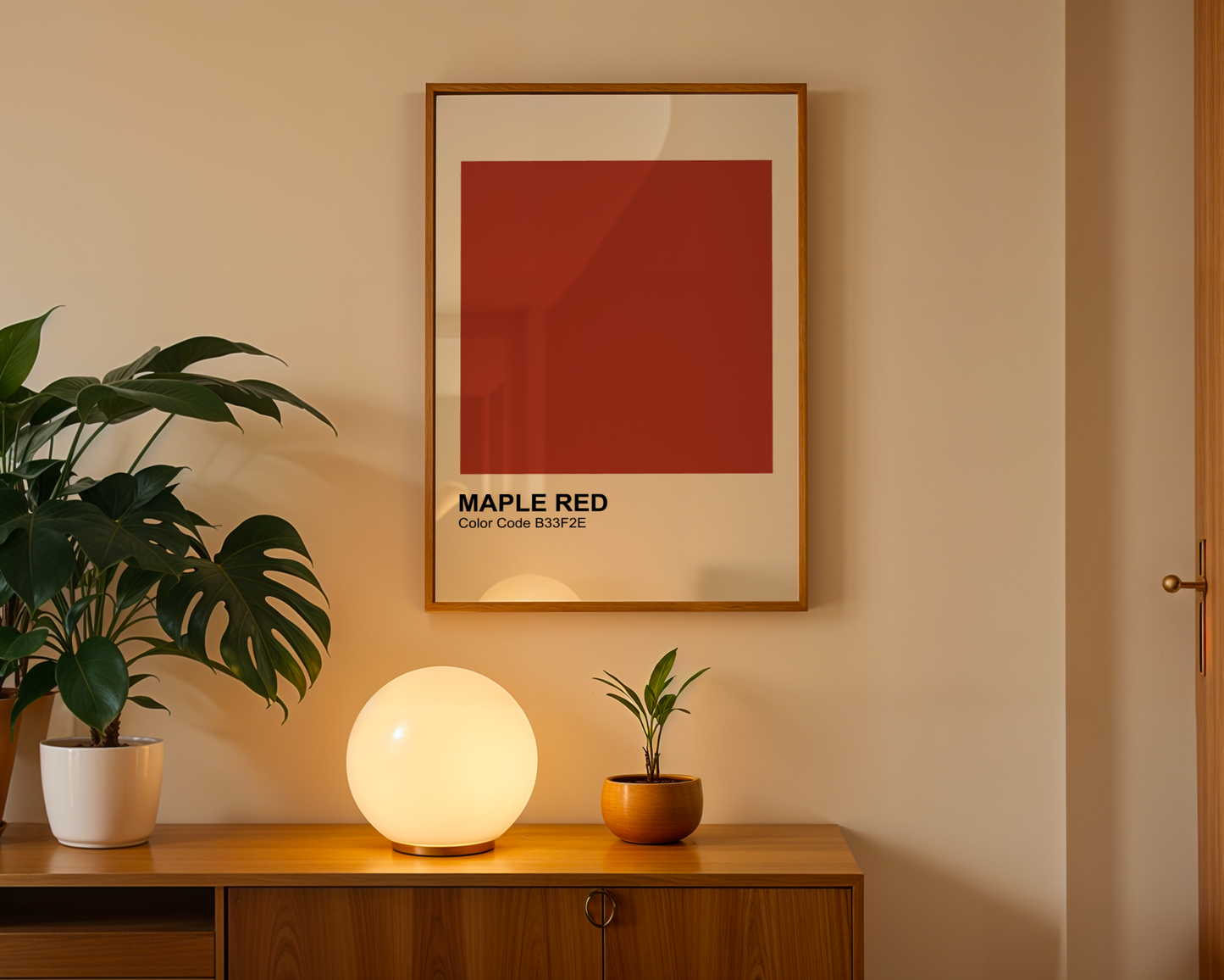 Farbkarte 'Maple red' - Poster