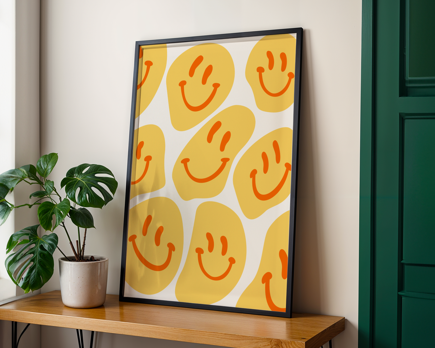 Melting Smiley gelb - Poster