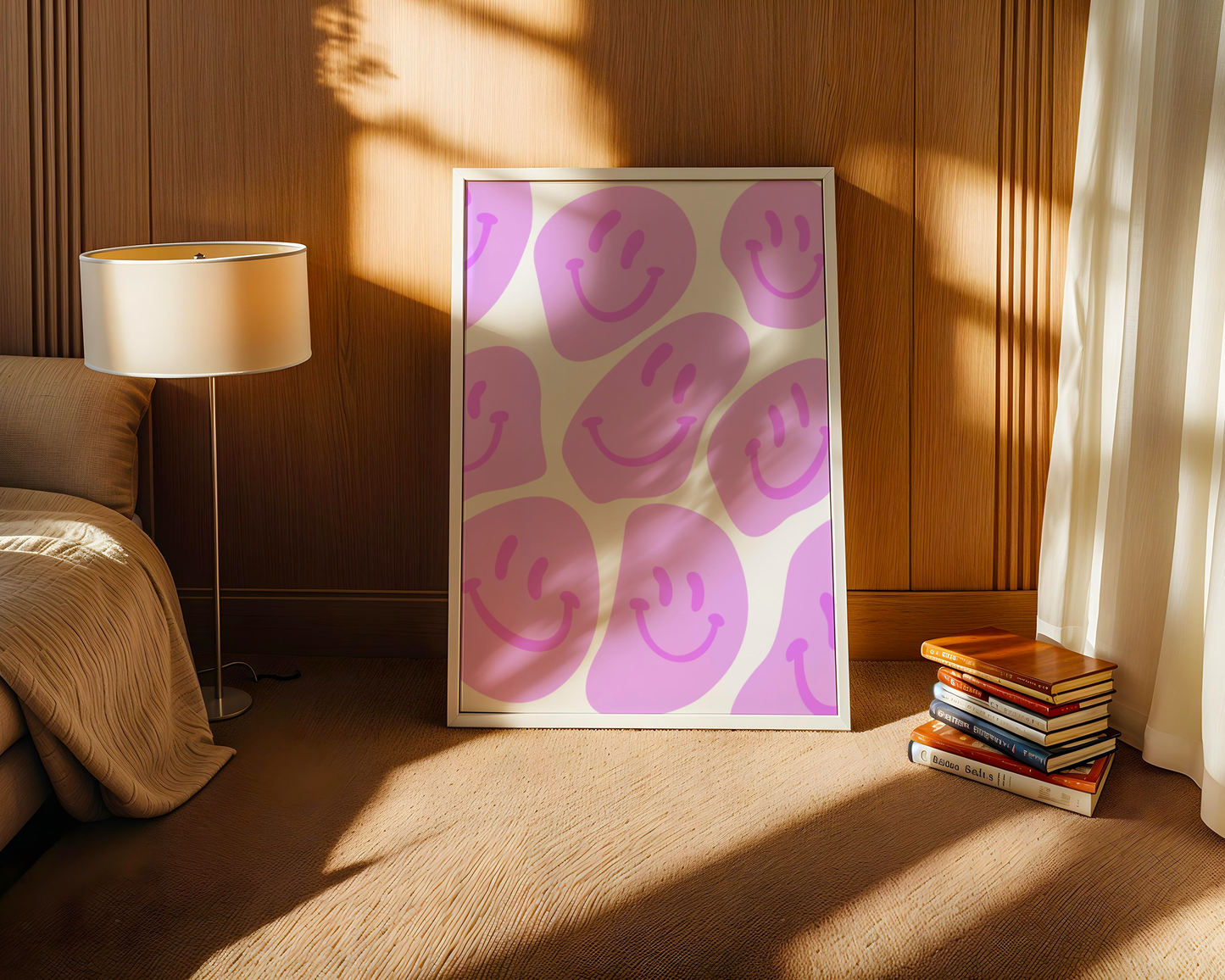 Melting Smiley rosa - Poster