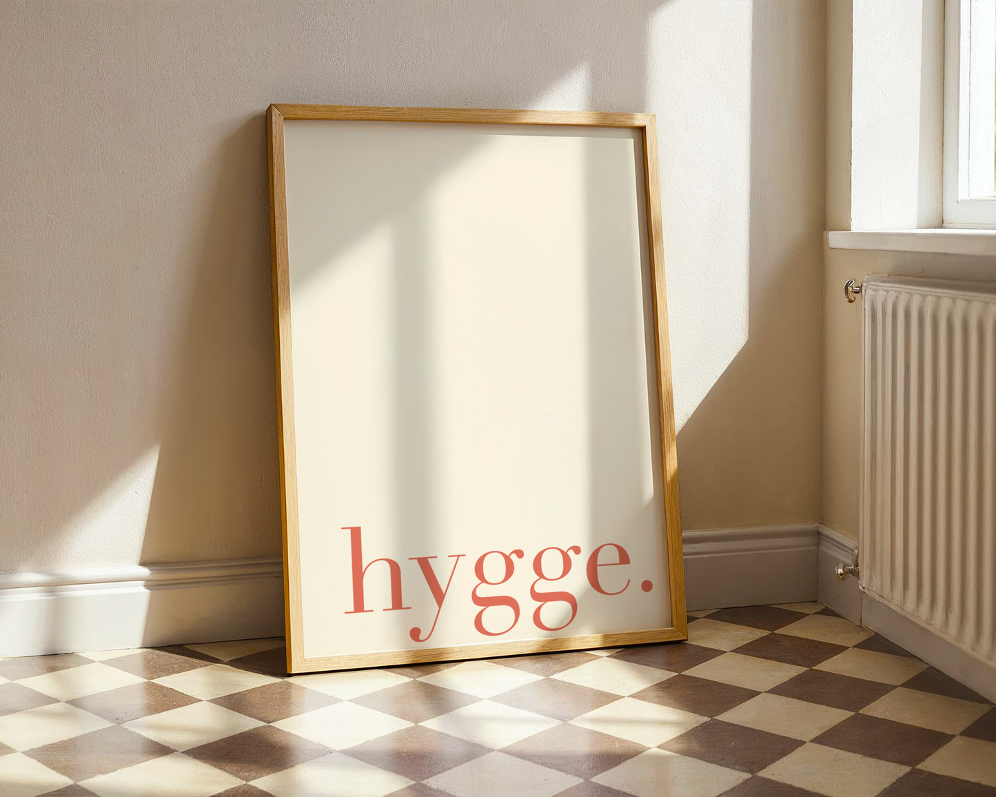 hygge beige/terracotta - Poster